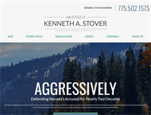 Tablet Screenshot of kenstoverlaw.com